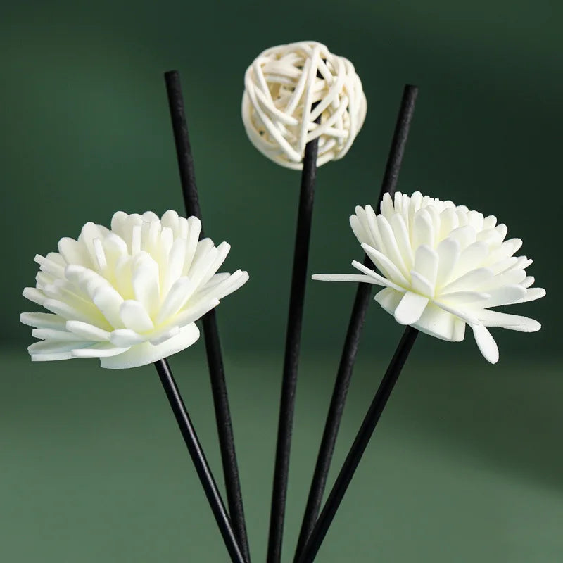 50Ml Hilton Hotel Reed Diffuser Sets Jasmine Reed Diffuser Bottle with Plastic Flower Home Scents Aromatherapy Essential Oil