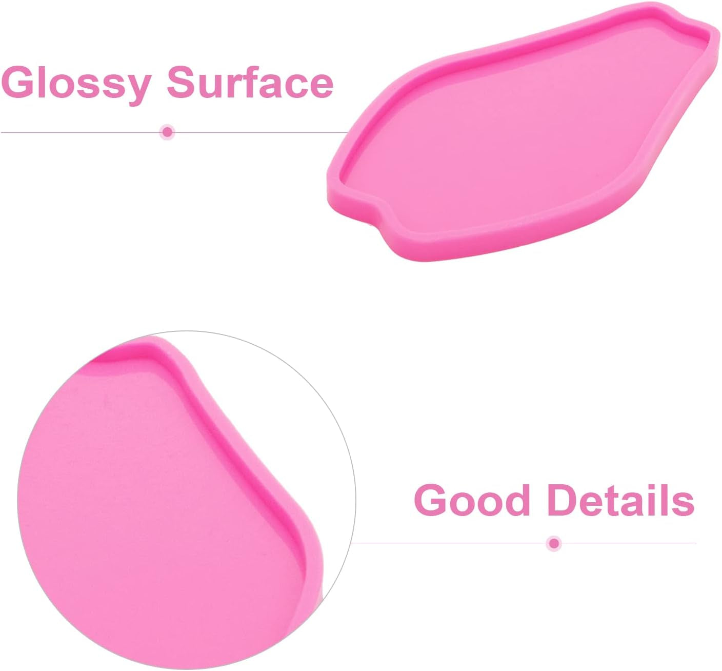 Super Shiny Papaya Geode Coaster Agate Resin Silicone Molds Epoxy Fruit Style Resin Mold, Tray Resin Casting Mold for DIY Agate Coaster, Cup Mats, Bowl Mat, Home Decoration, 6.7*3.7 Inch